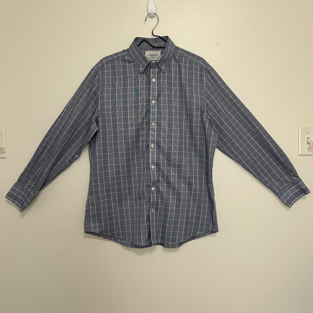 Charles Tyrwhitt Slim Fit Button Down Dress Shirt Mens 16.5 Menswear Career